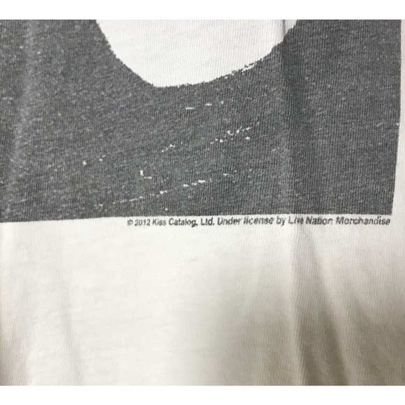 KISS 2012 Trunk Designer T Shirt Size Medium Rock & Roll KISS Shirt Front & Back - Picture 2 of 9